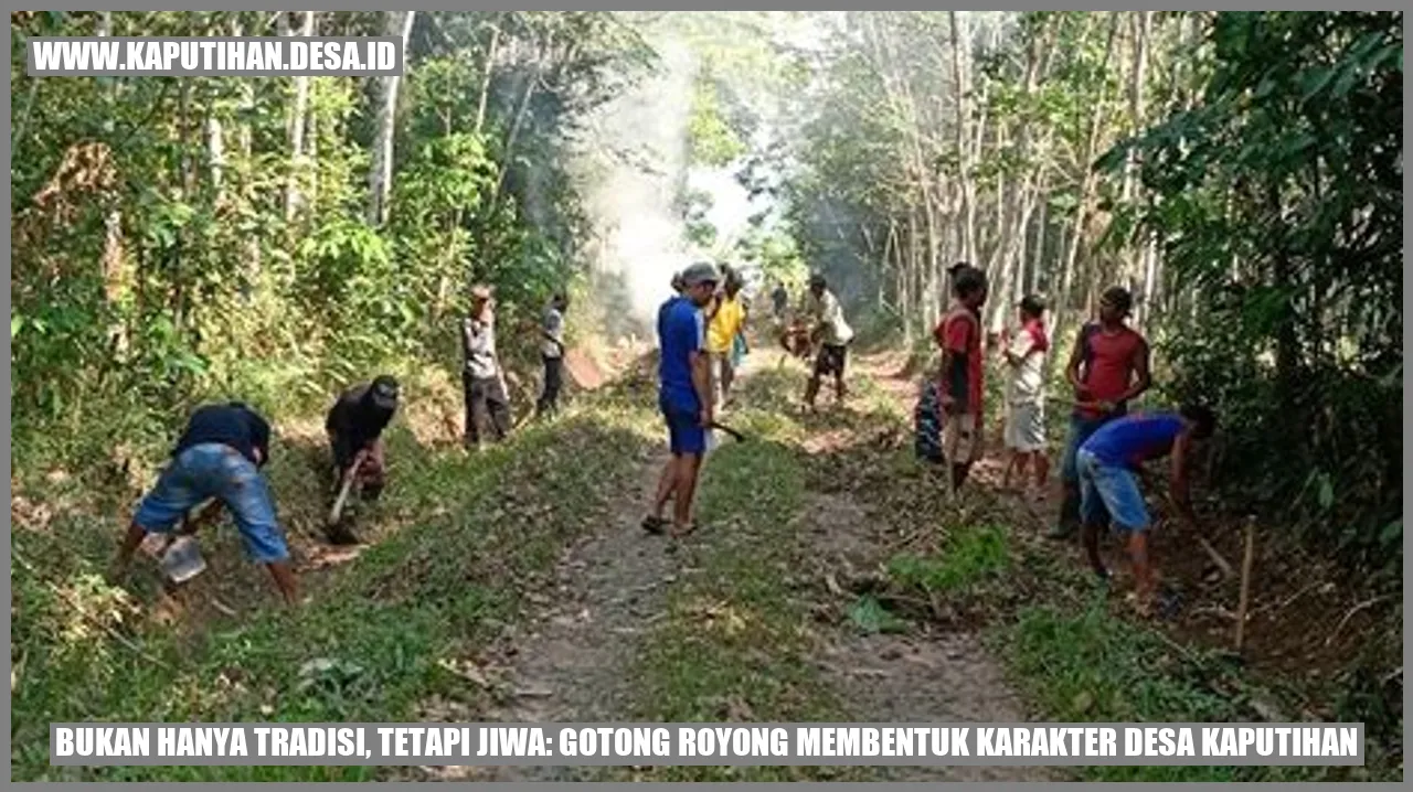 Gambar Gotong Royong di Desa Kaputihan