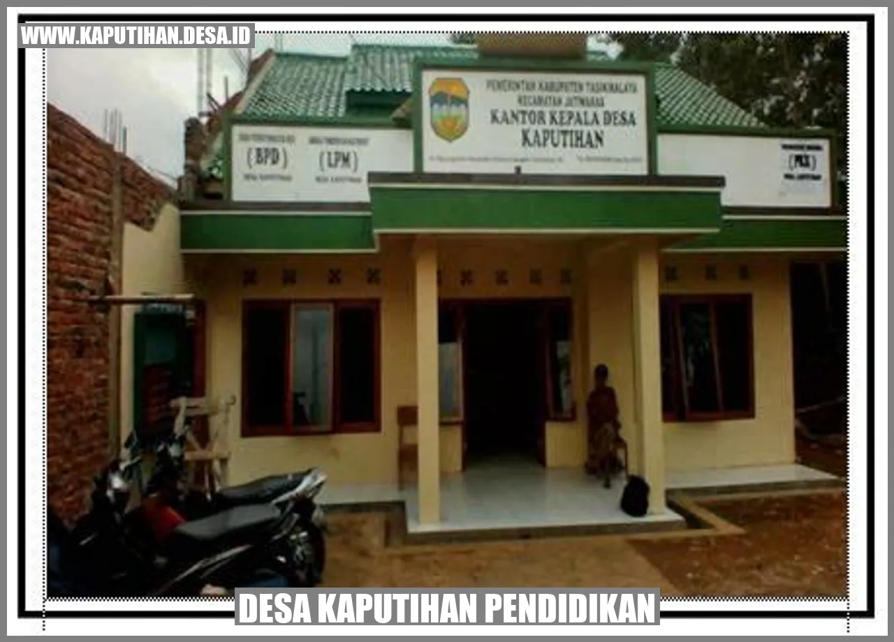 Akses Pendidikan di Desa Kaputihan