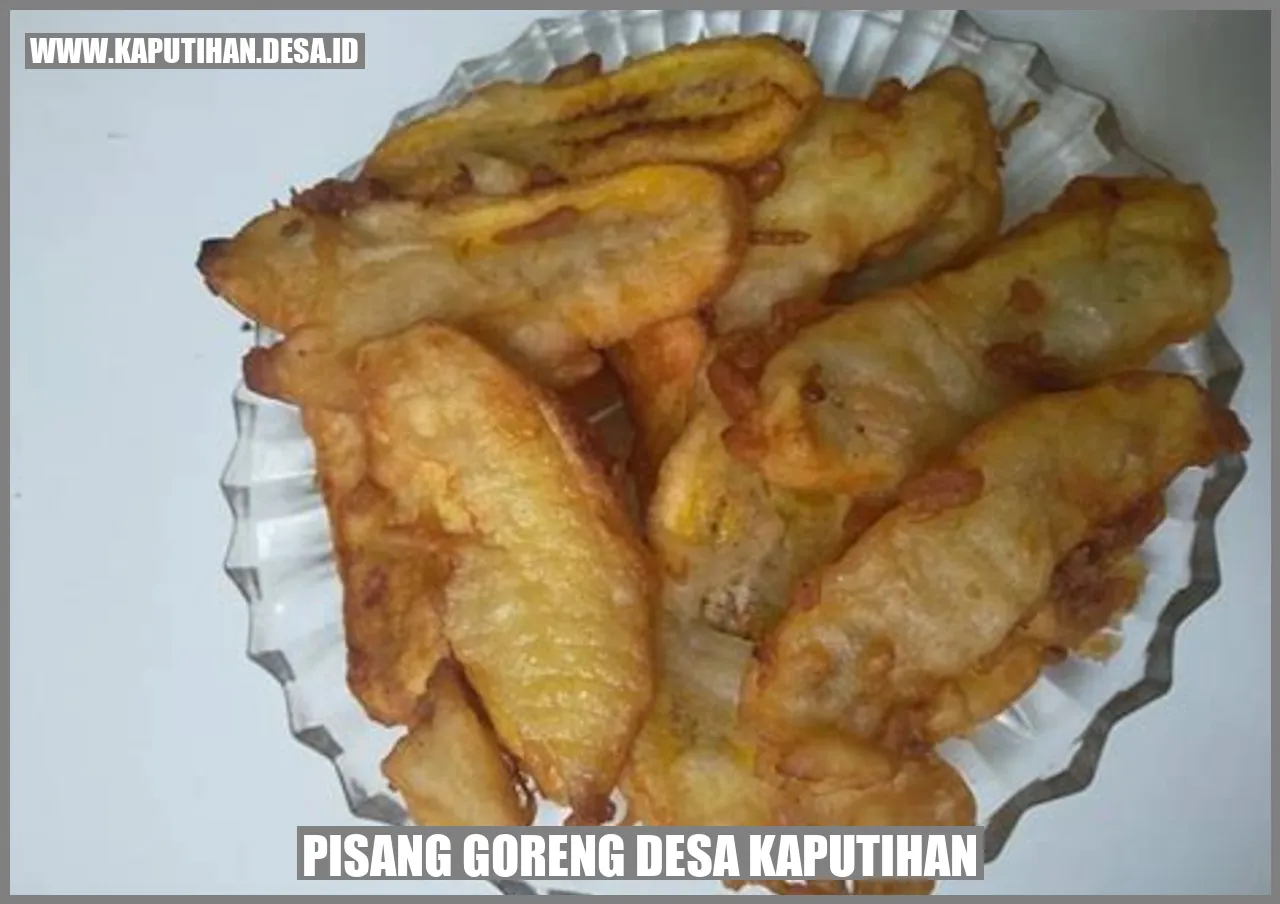 Pisang Goreng Desa Kaputihan