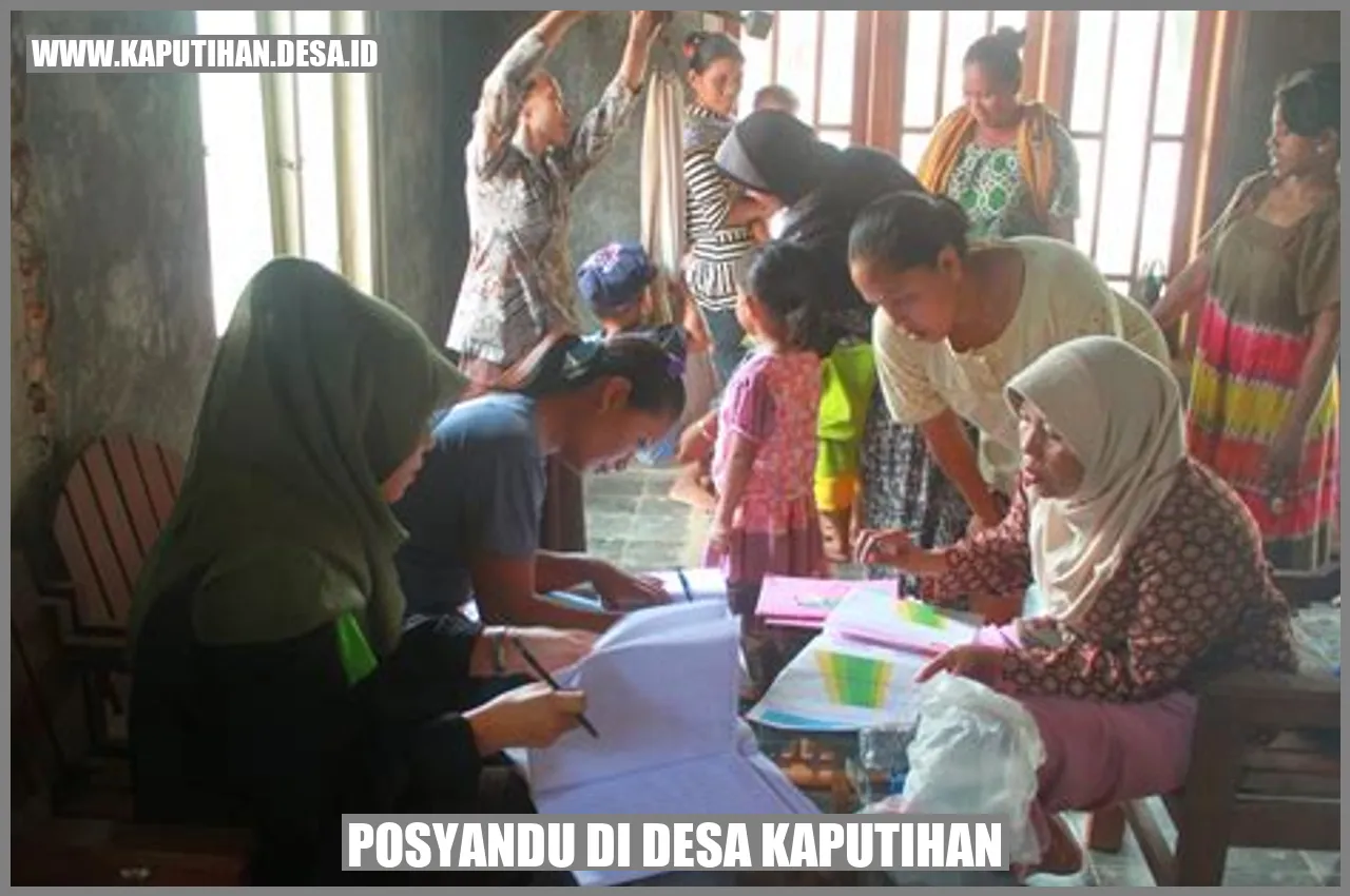 Posyandu di Desa Kaputihan